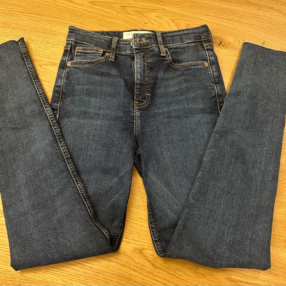 Topshop Jamie Dark Blue Jeans